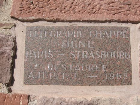 Le tlgraphe Chappe - Plaque explicative